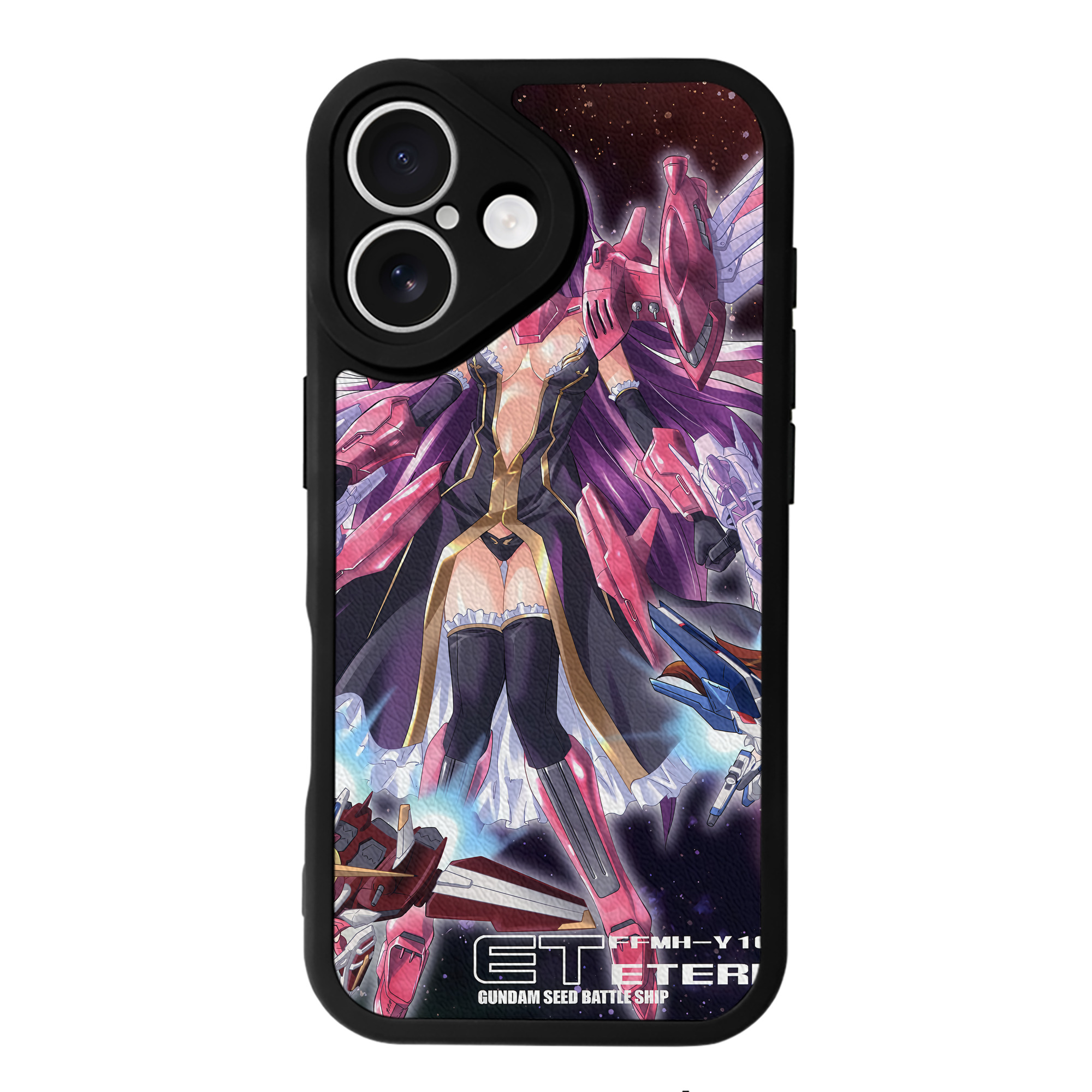 （画像用） 機動戦士ガンダム Mobile Suit Gundam 【iPhone 16シリーズ対応】シリコンスマホケース（レザー調） 材質：シリコン